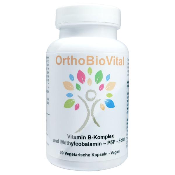Vitamin B-Complex – 90 Vegan Capsules with Methylcobalamin